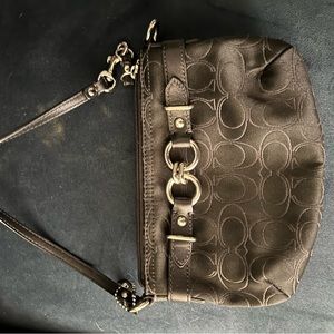 Black Coach Wristlet